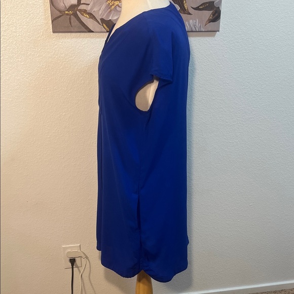 Madewell Morningside Shift Dress  - Royal Blue - Picture 3 of 9